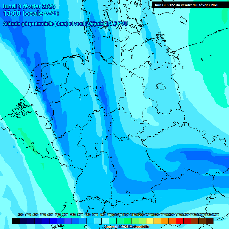 Modele GFS - Carte pr�visions 