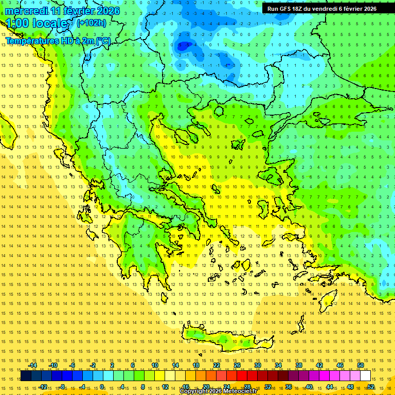 Modele GFS - Carte pr�visions 