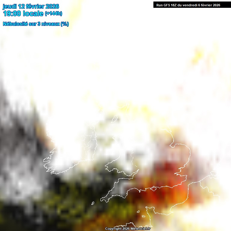 Modele GFS - Carte pr�visions 