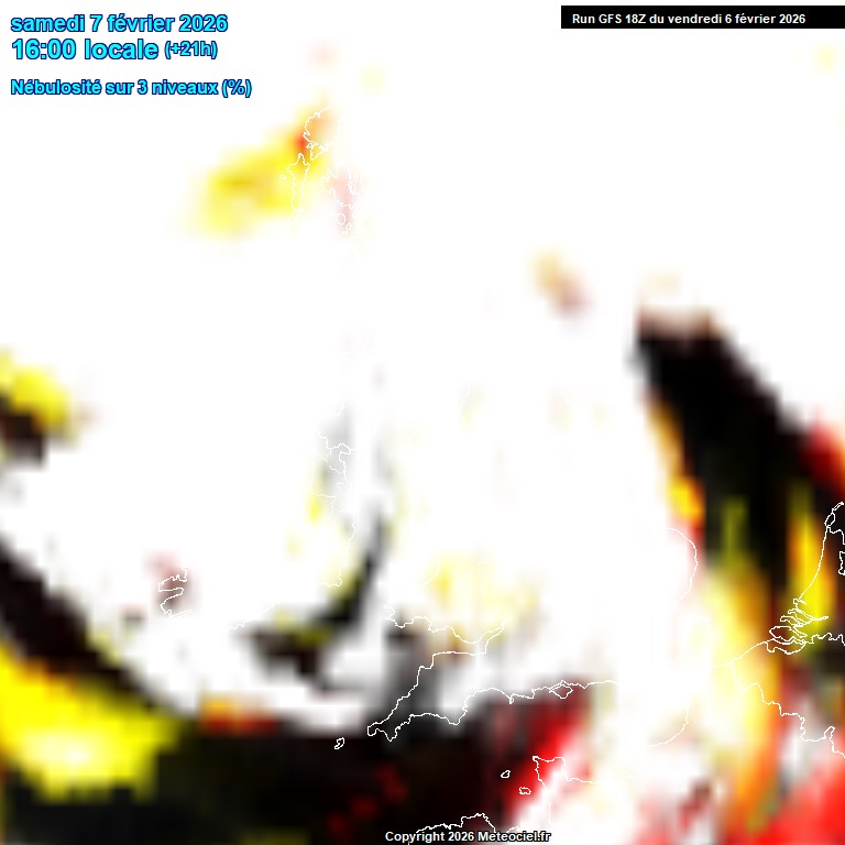 Modele GFS - Carte pr�visions 