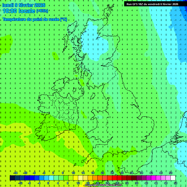 Modele GFS - Carte pr�visions 