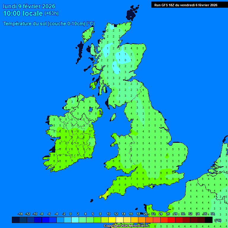 Modele GFS - Carte pr�visions 