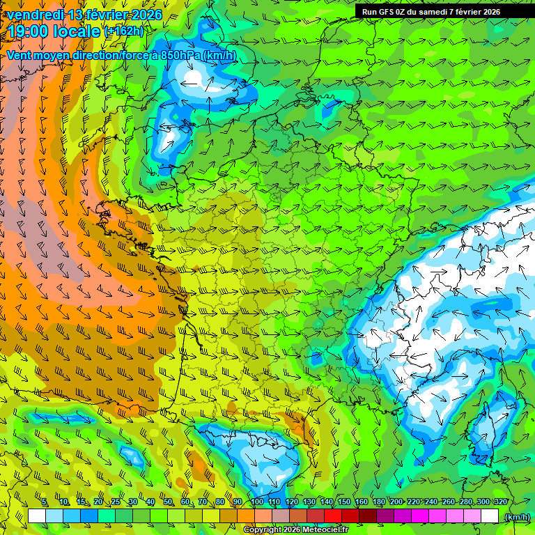 Modele GFS - Carte pr�visions 