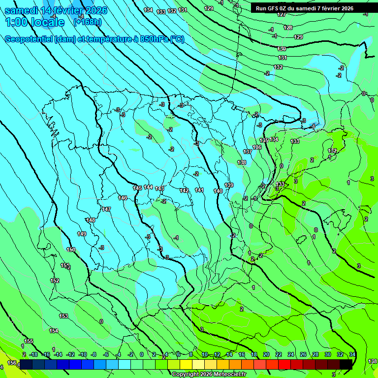Modele GFS - Carte pr�visions 