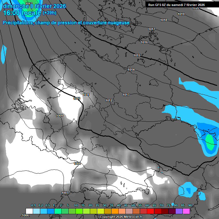 Modele GFS - Carte pr�visions 
