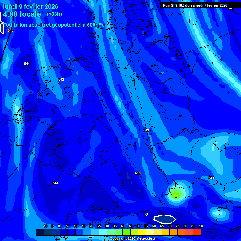 Modele GFS - Carte pr�visions 