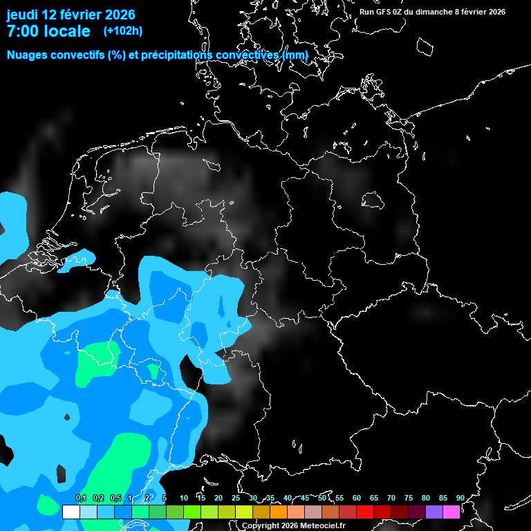 Modele GFS - Carte pr�visions 