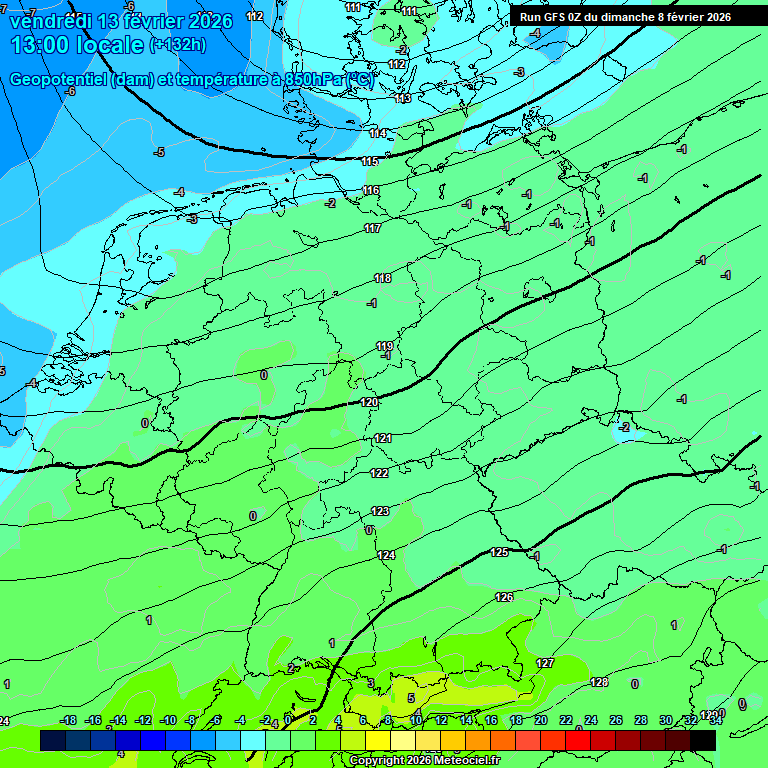 Modele GFS - Carte pr�visions 
