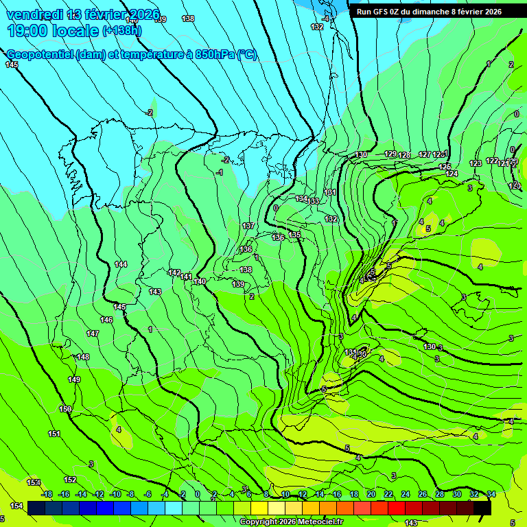 Modele GFS - Carte pr�visions 