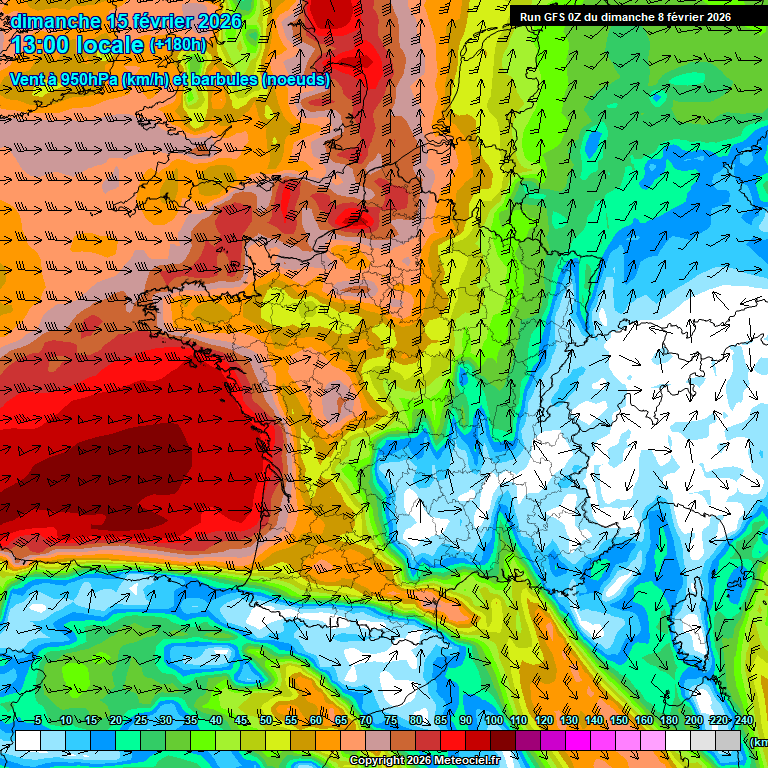 Modele GFS - Carte pr�visions 