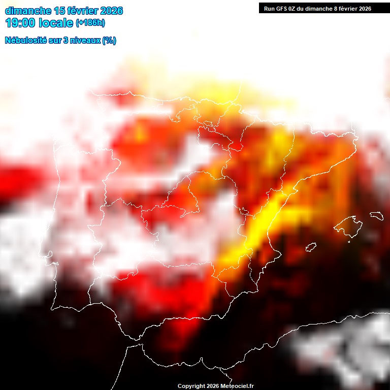 Modele GFS - Carte pr�visions 
