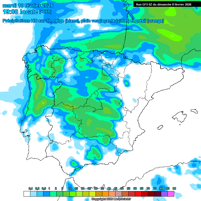 Modele GFS - Carte pr�visions 