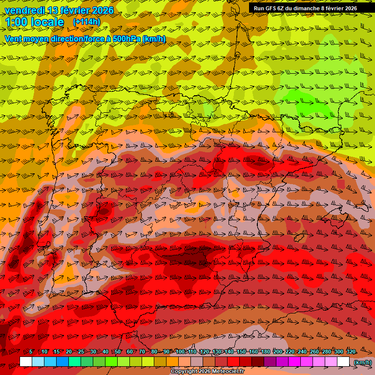 Modele GFS - Carte pr�visions 
