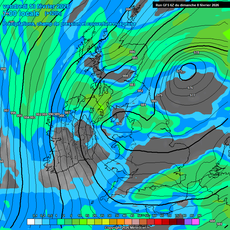 Modele GFS - Carte pr�visions 