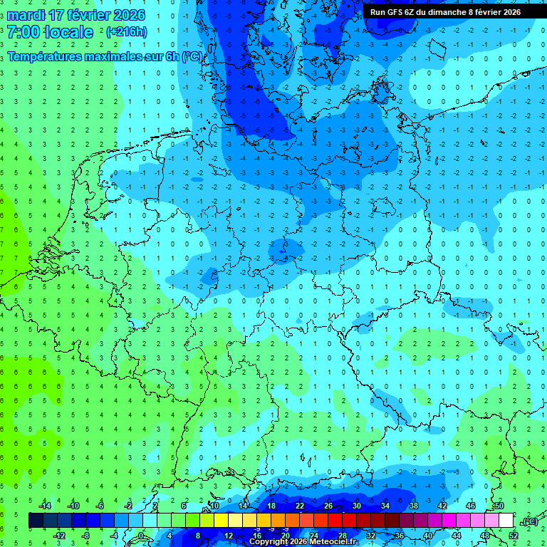 Modele GFS - Carte pr�visions 
