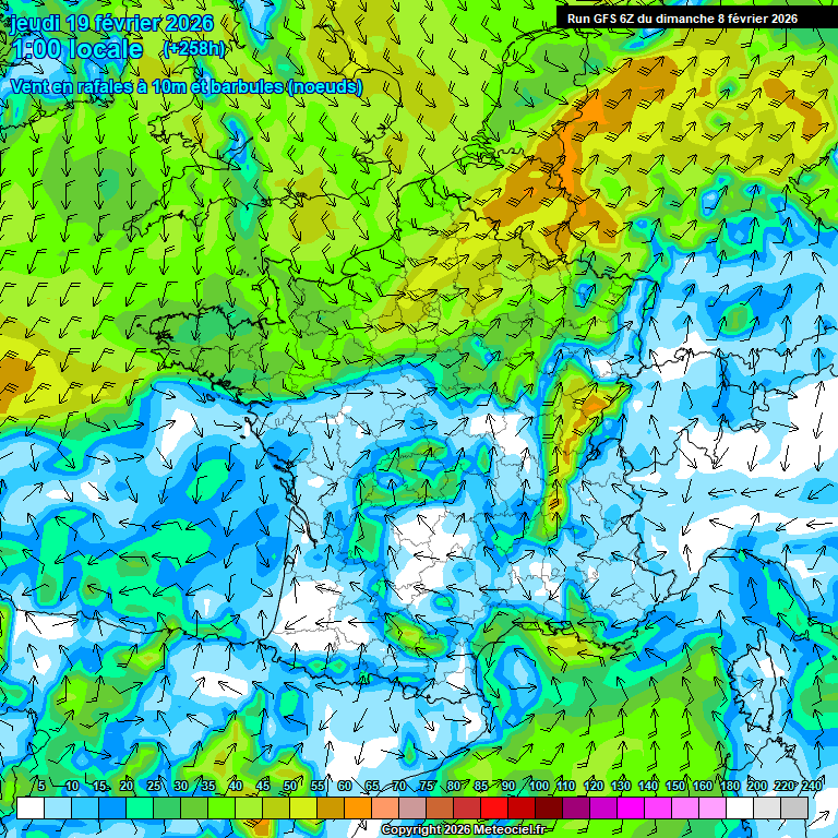 Modele GFS - Carte pr�visions 