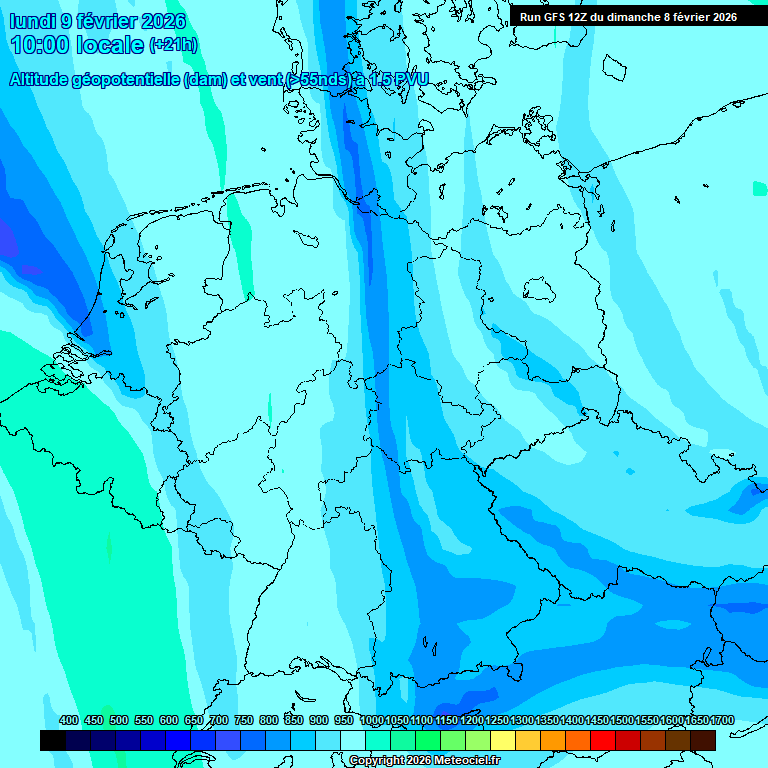 Modele GFS - Carte pr�visions 