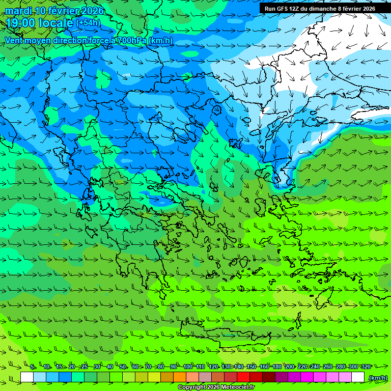 Modele GFS - Carte pr�visions 