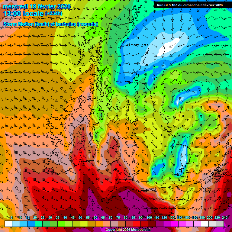 Modele GFS - Carte pr�visions 