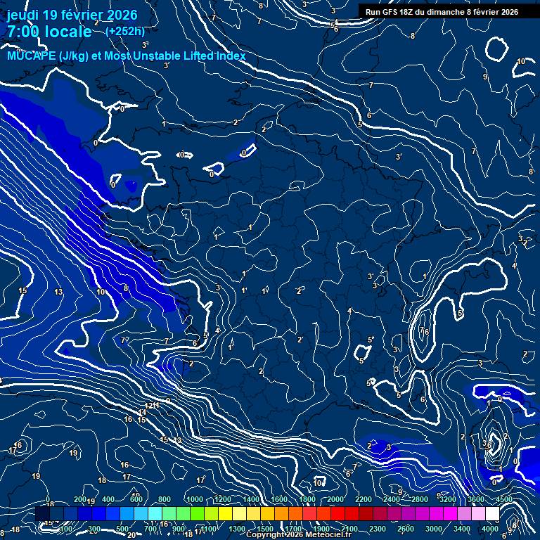 Modele GFS - Carte pr�visions 