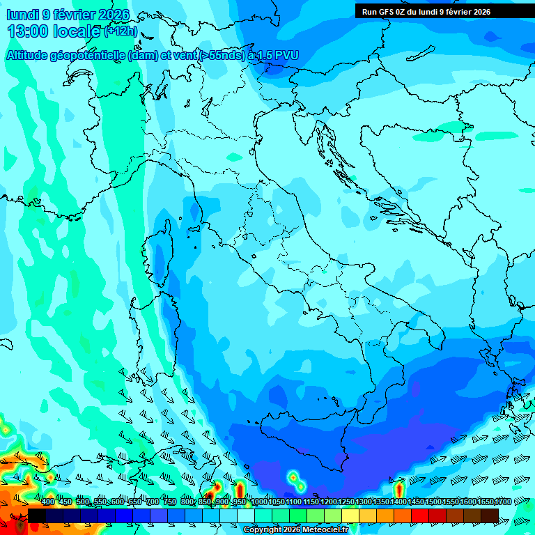 Modele GFS - Carte pr�visions 