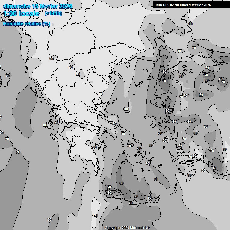 Modele GFS - Carte pr�visions 