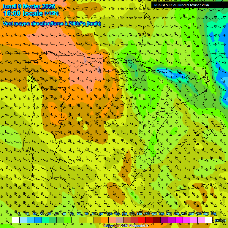 Modele GFS - Carte pr�visions 