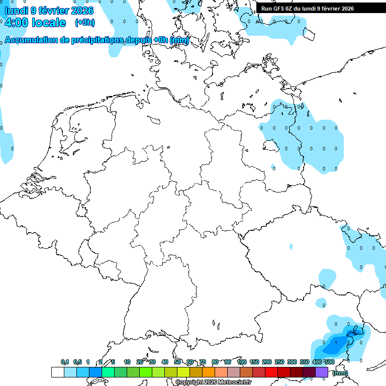 Modele GFS - Carte pr�visions 