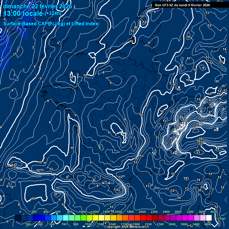 Modele GFS - Carte pr�visions 