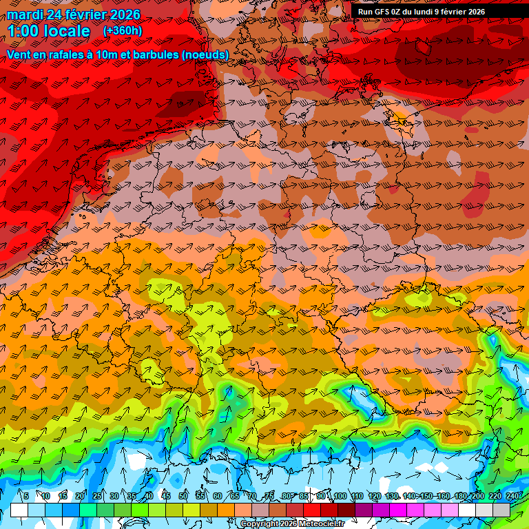 Modele GFS - Carte pr�visions 