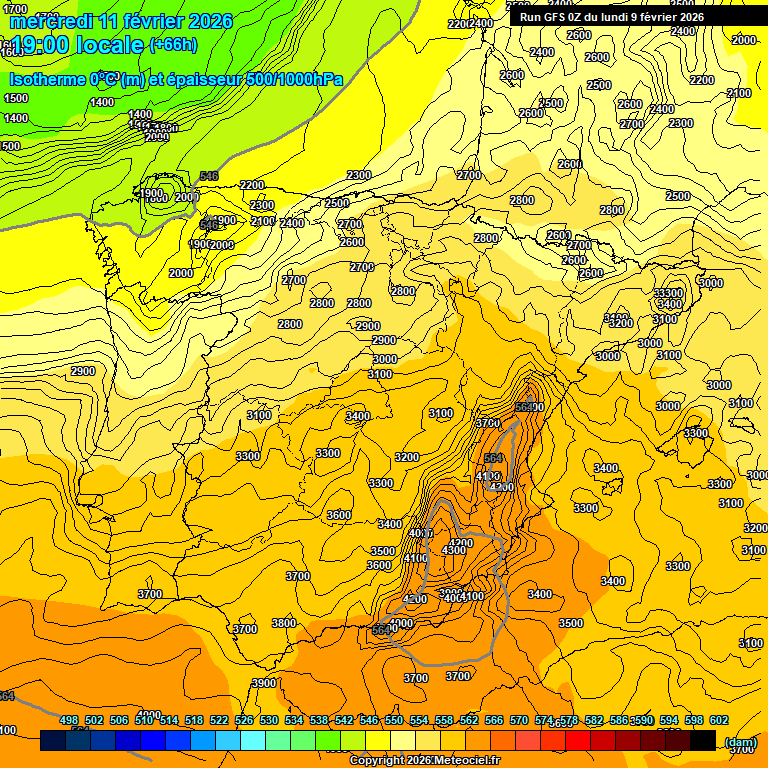 Modele GFS - Carte pr�visions 