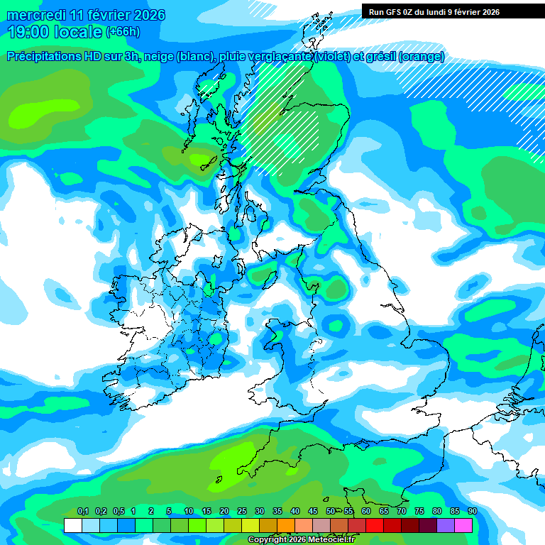Modele GFS - Carte pr�visions 