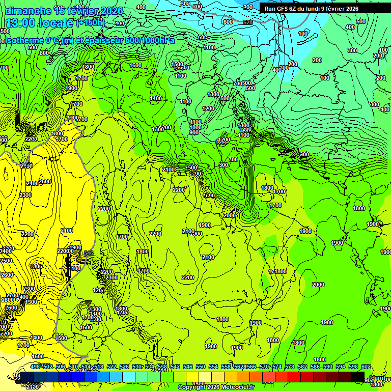 Modele GFS - Carte pr�visions 