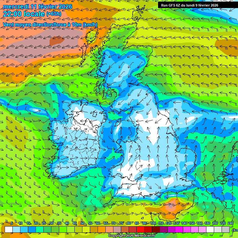 Modele GFS - Carte pr�visions 