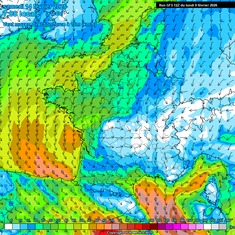 Modele GFS - Carte pr�visions 