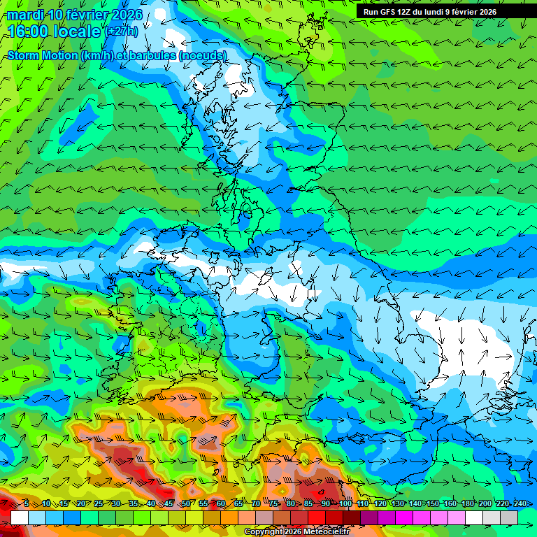 Modele GFS - Carte pr�visions 
