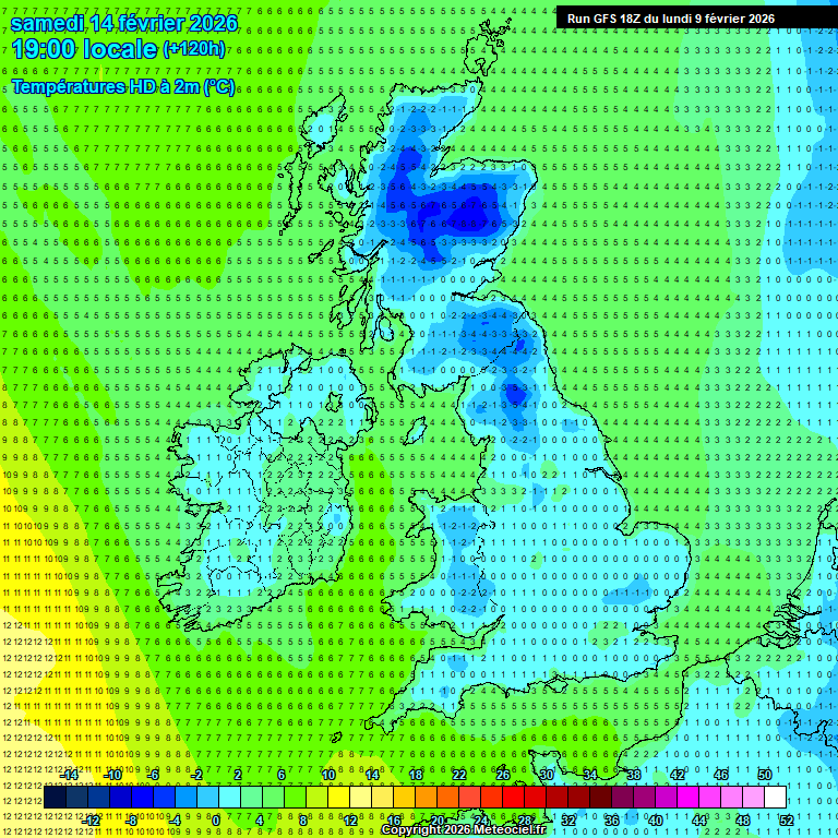 Modele GFS - Carte pr�visions 