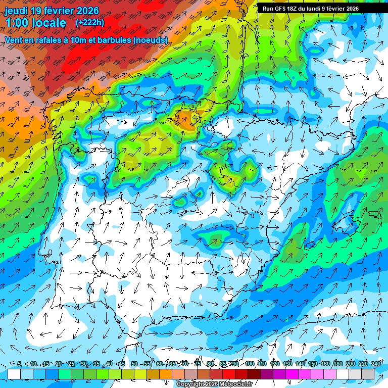 Modele GFS - Carte pr�visions 