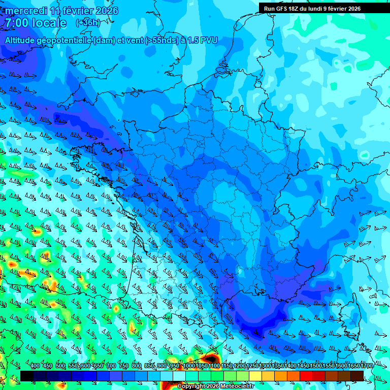 Modele GFS - Carte pr�visions 