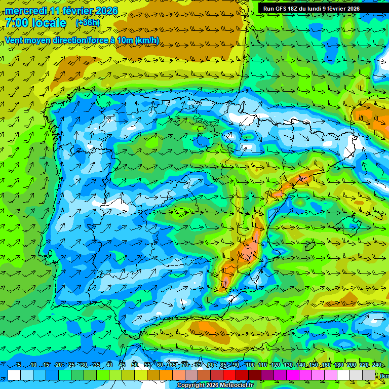 Modele GFS - Carte pr�visions 