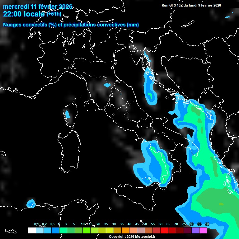 Modele GFS - Carte pr�visions 