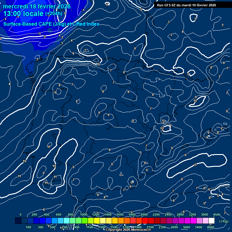 Modele GFS - Carte pr�visions 