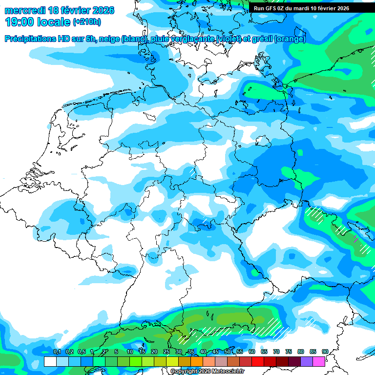 Modele GFS - Carte pr�visions 