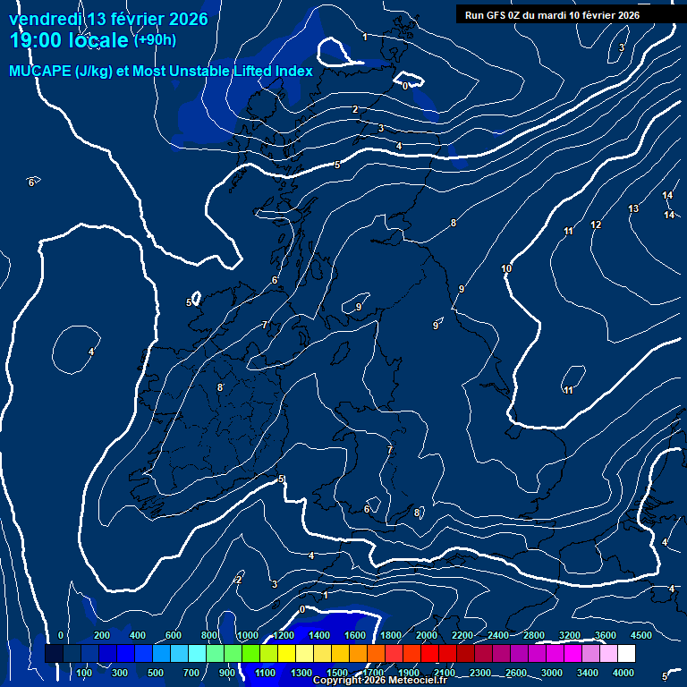 Modele GFS - Carte pr�visions 