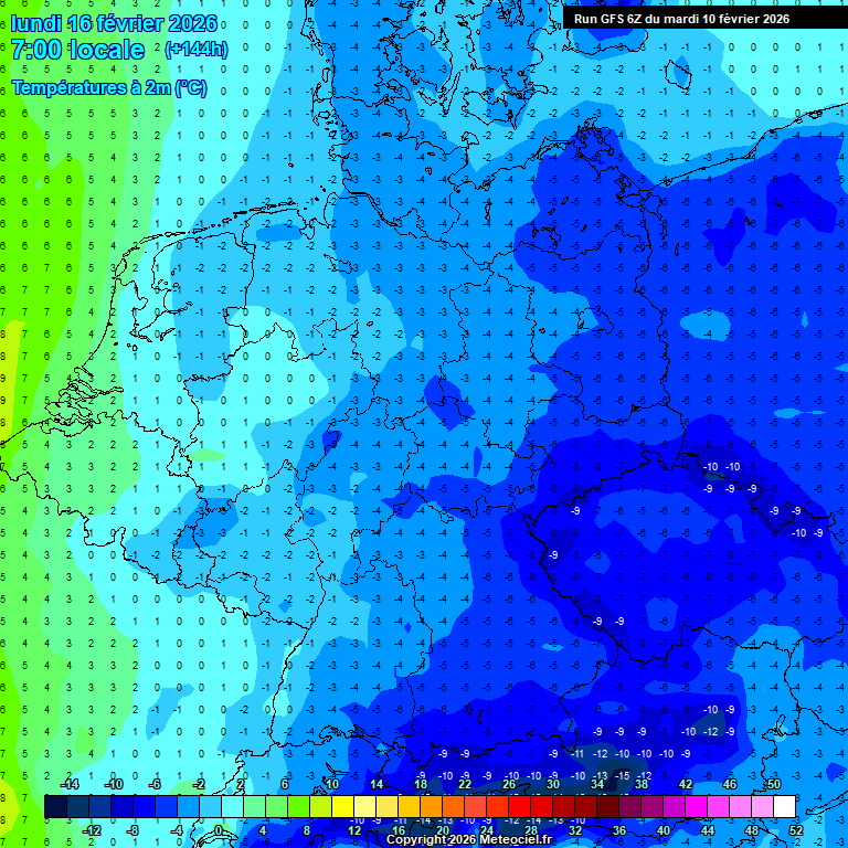 Modele GFS - Carte pr�visions 