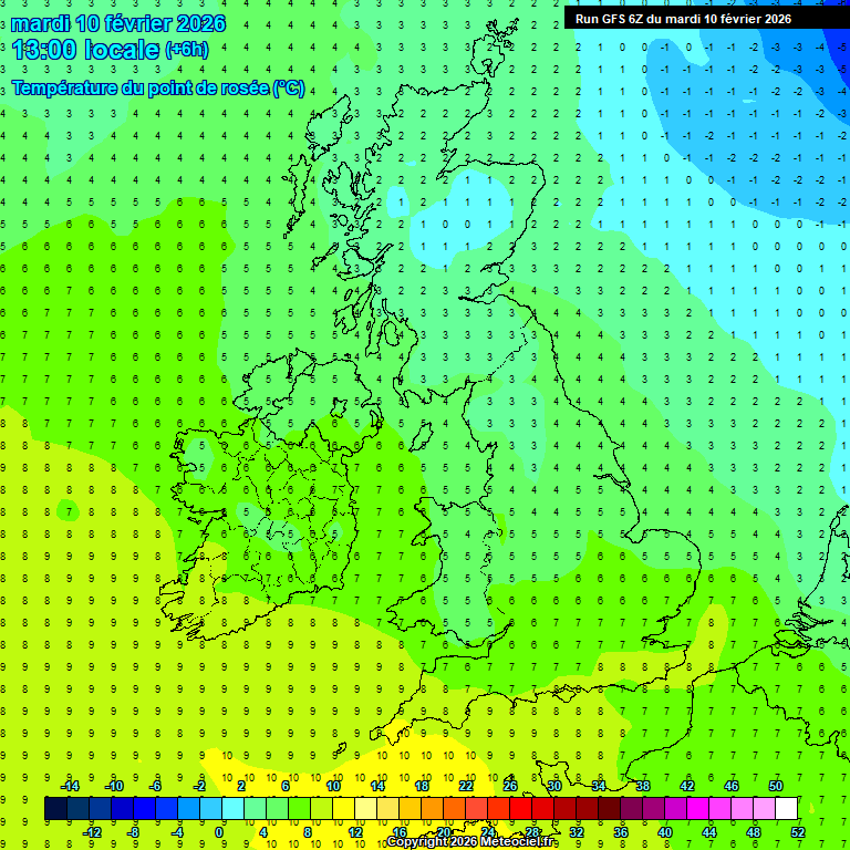 Modele GFS - Carte pr�visions 