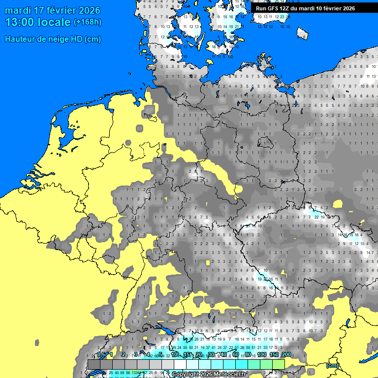 Modele GFS - Carte pr�visions 