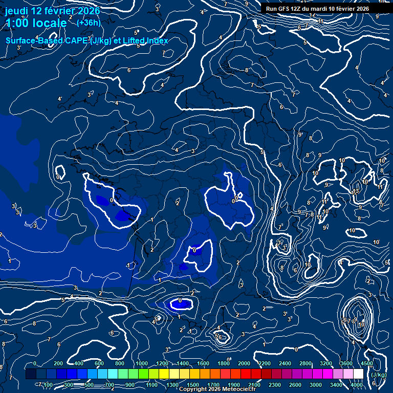Modele GFS - Carte pr�visions 