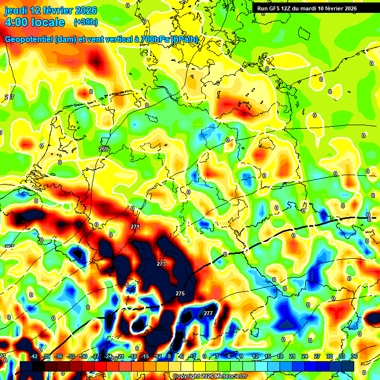 Modele GFS - Carte pr�visions 
