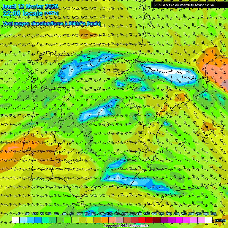 Modele GFS - Carte pr�visions 